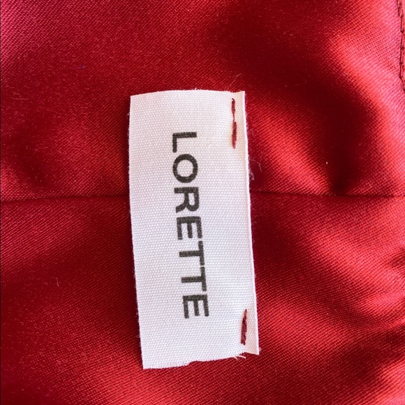 Burgundy Satin Dress - Picture 7 of 8